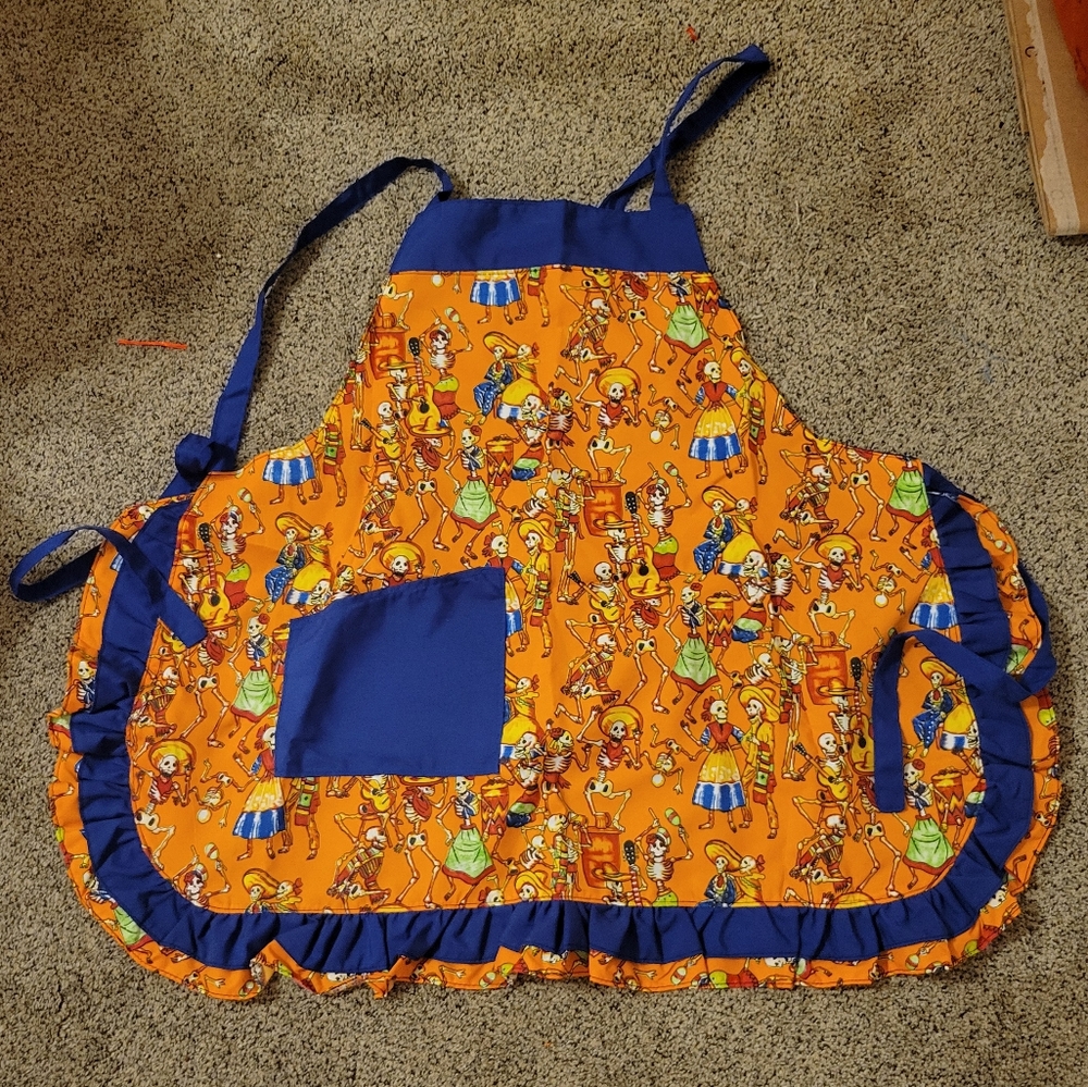 Dia De Los Muertos Apron